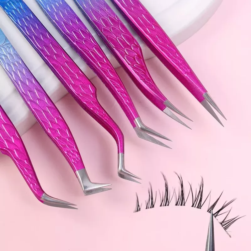 High Precision Anti-Static Eyelash Tweezers - Image 4