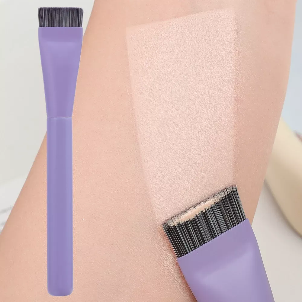 Ultra Thin Foundation Brush Set - 2PCS Soft Goat Hair Face Contouring Brushes - Image 4