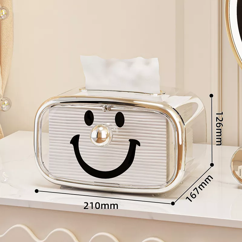 Smiling Face Tissue Box Cover - Image 5