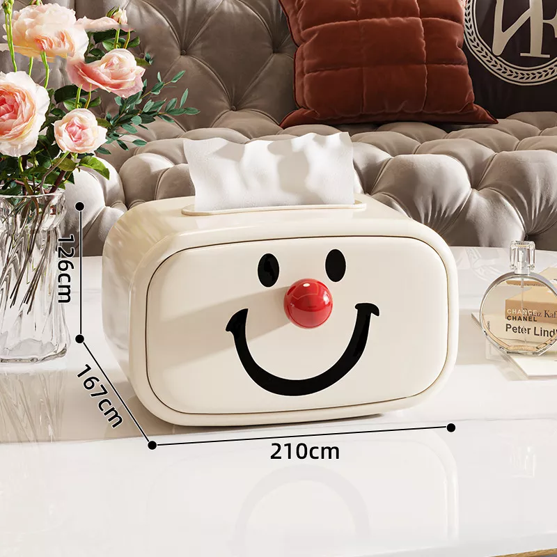 Smiling Face Tissue Box Cover - Image 6