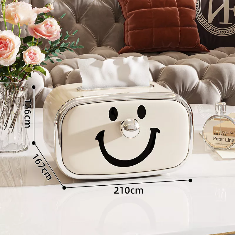 Smiling Face Tissue Box Cover - Image 4