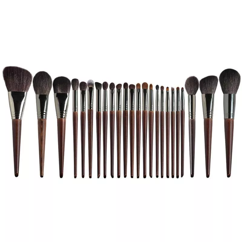 24-Piece Professional Goat Hair Makeup Brush Set