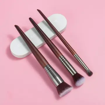 3-Piece Foundation & Concealer Makeup Brush Set – Blending, Detailing & Shadow Brushes
