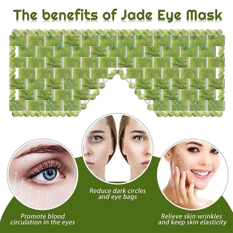 Natural Jade Cooling Eye Mask - Image 3
