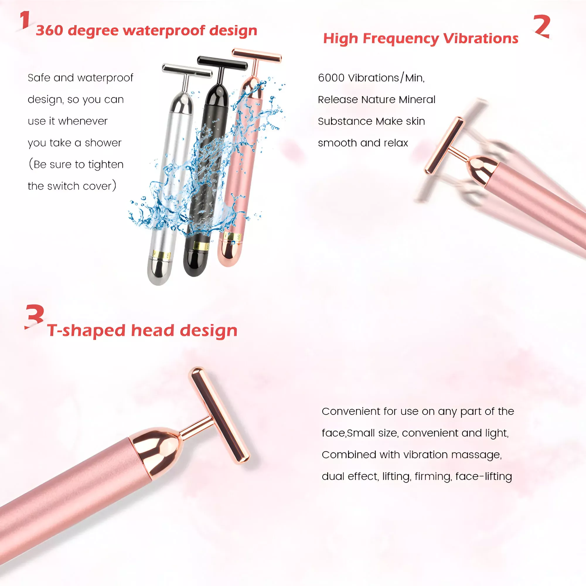 24K Gold Vibrating Facial Massager - Image 6