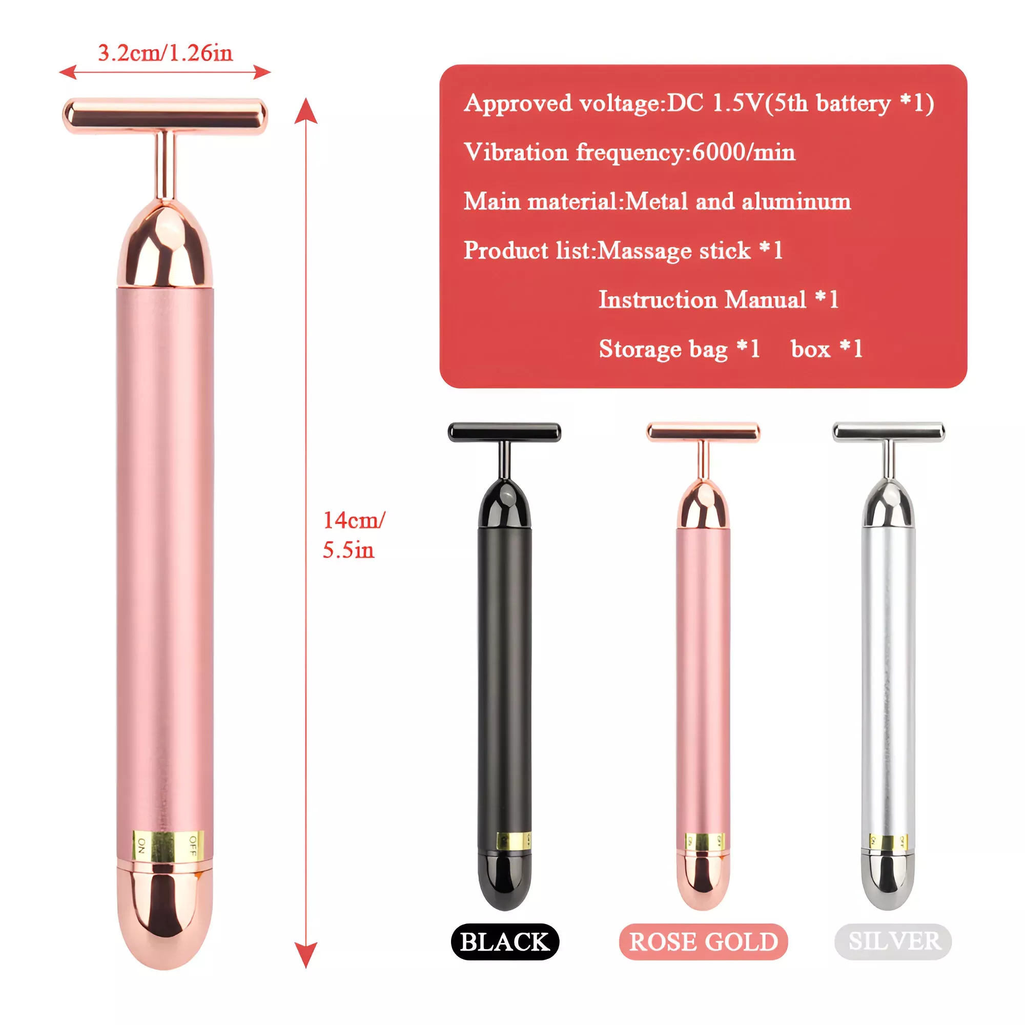 24K Gold Vibrating Facial Massager - Image 7