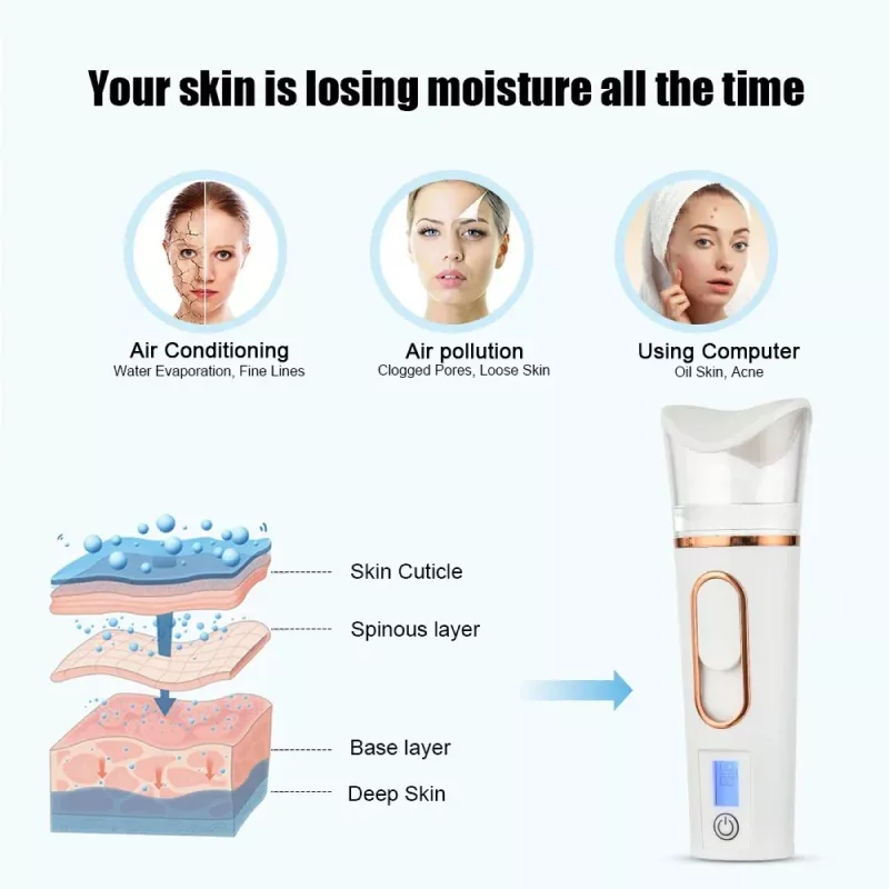 Nano Spray Moisturizing Face Cleansing Beauty Machine - Image 3