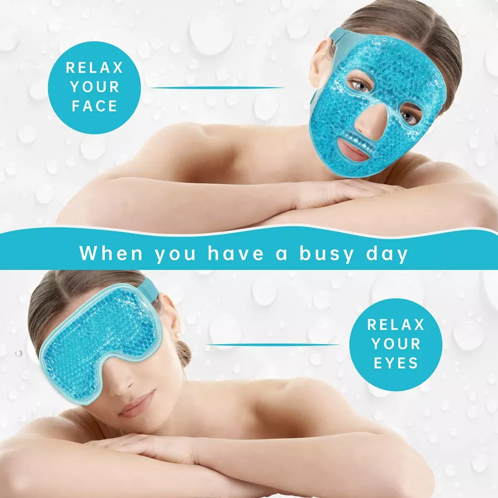 Hot & Cold Face Mask for Dark Circles, Puffiness, and Skin Care - Image 4
