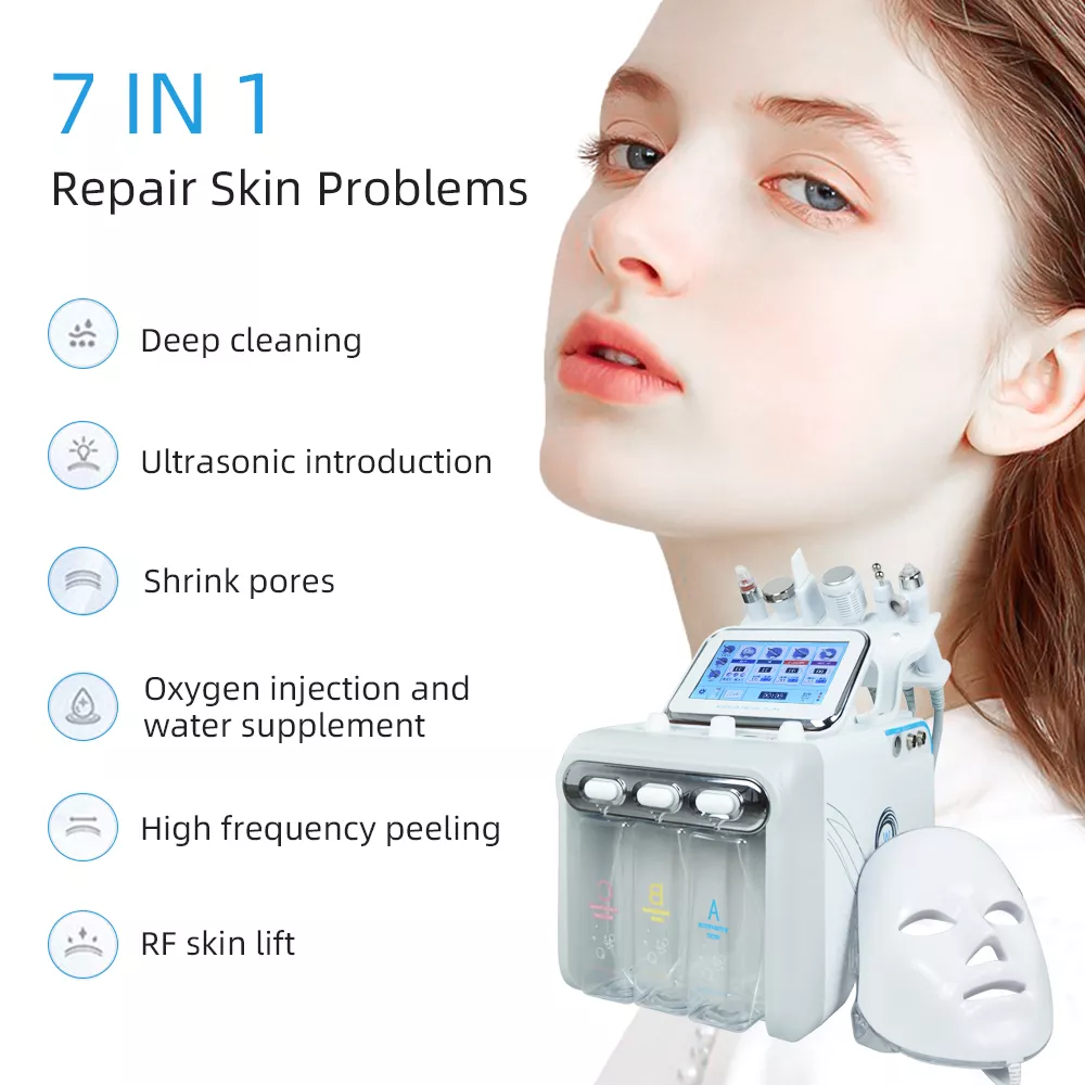 7-in-1 Water Oxygen Small Bubble Machine for Professional Facial Spa & Skin Care - Image 2