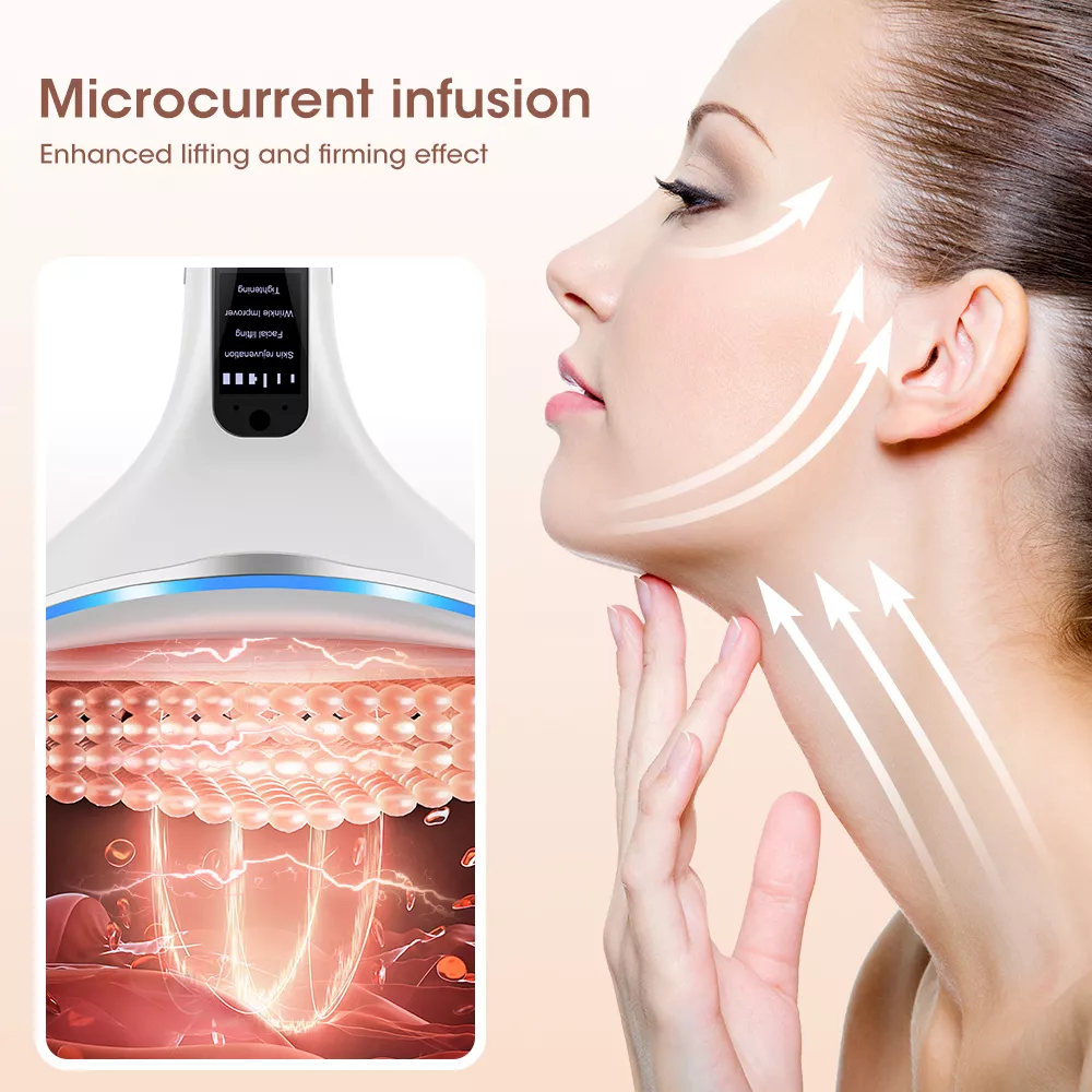 3-Color LED Neck Beauty Device with Microcurrent - Image 5