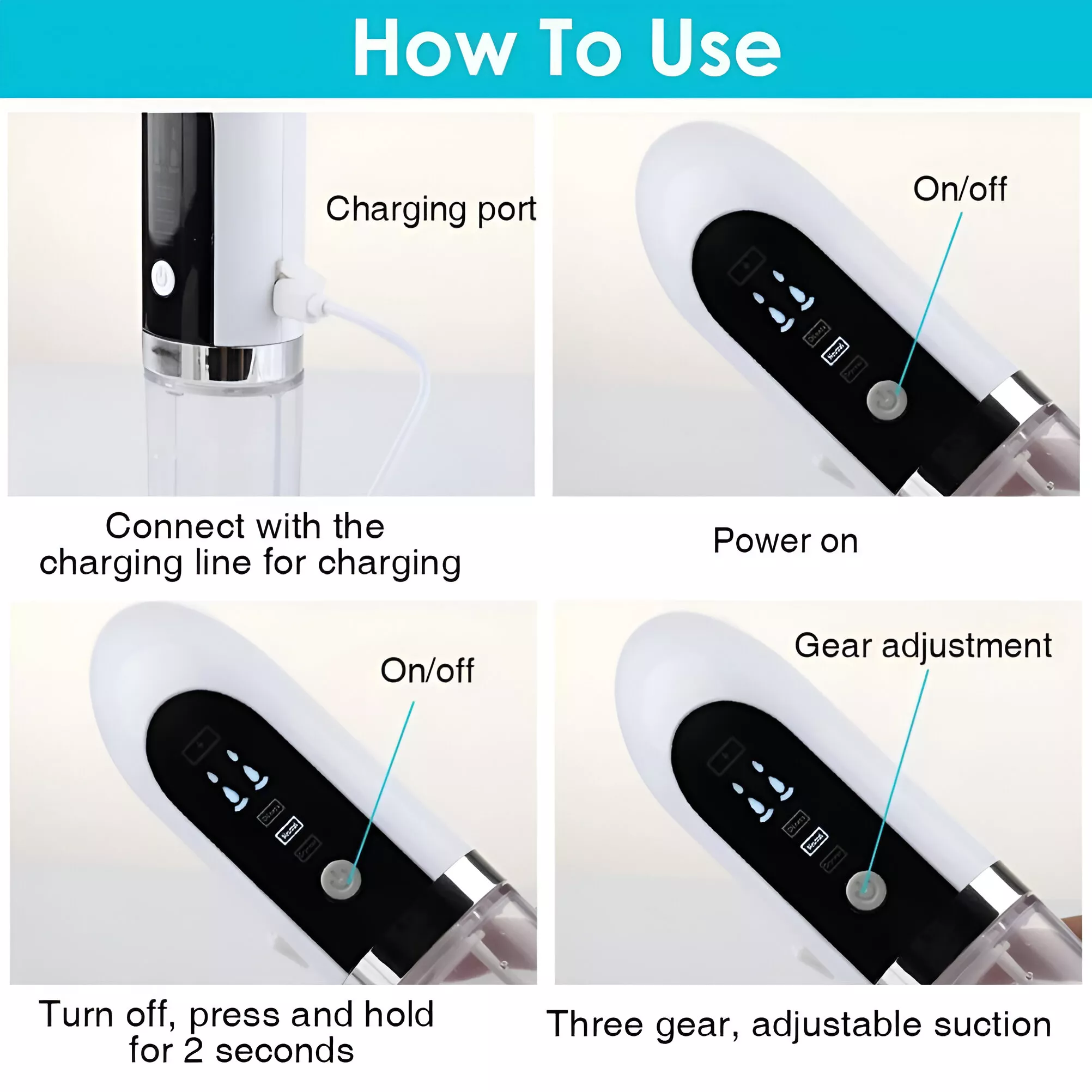 5-in-1 Blackhead Remover & Pore Vacuum Facial Cleansing Device - Image 6