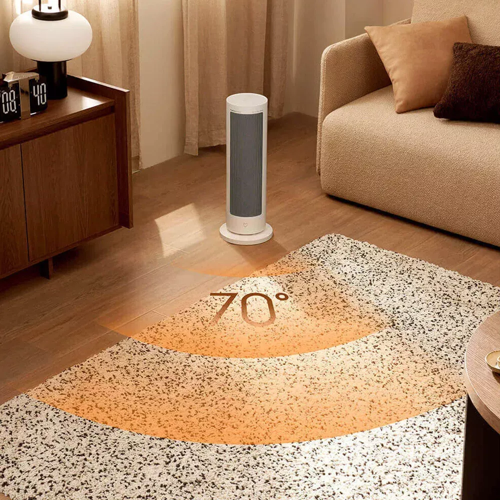 Graphene Electric Heater Fan, 2000W PTC Space Heater with Oscillation & Timer, Smart App Control - Image 3