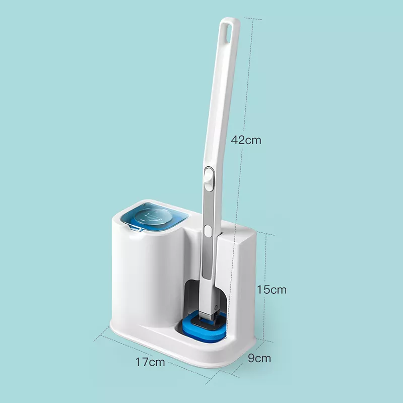 Wall-Mounted Disposable Toilet Cleaning Brush Set - Image 8