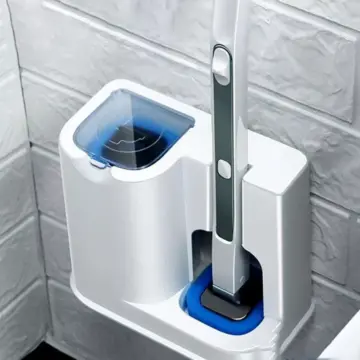 Wall-Mounted Disposable Toilet Cleaning Brush Set