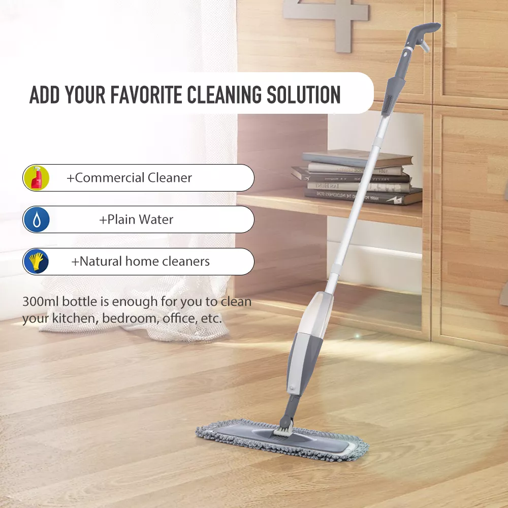 Magic Spray Mop with Reusable Microfiber Pads and 360-Degree Handle - Image 3