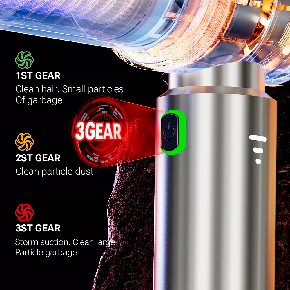 Powerful Handheld Car Vacuum Cleaner - Wireless, Portable & Efficient - Image 5