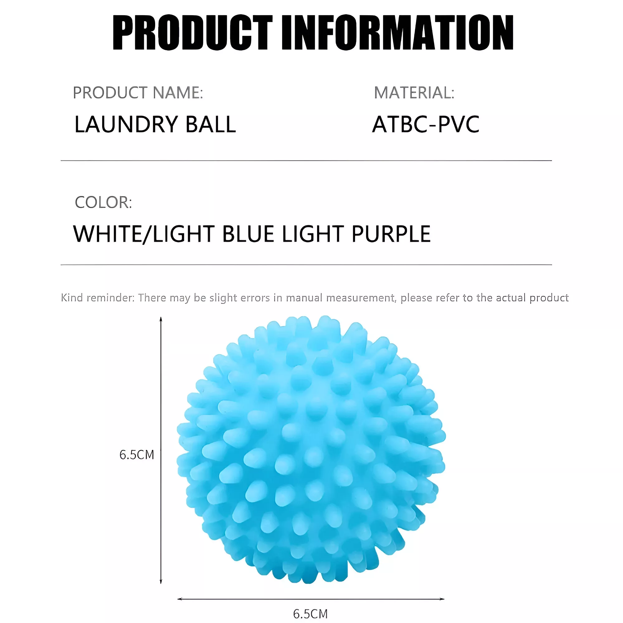 Magic Laundry Ball – Reusable PVC Cleaning Ball for Washing Machine & Clothes Softening - Image 7