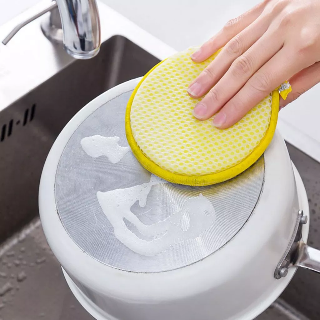 Double-Sided Dishwashing Sponge - Reusable, Eco-Friendly Magic Cleaning Sponge - Image 5