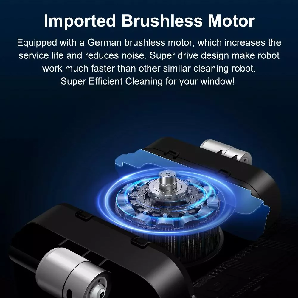 Robot Window Cleaner with Ultrasonic Spray & Remote Control - Image 7