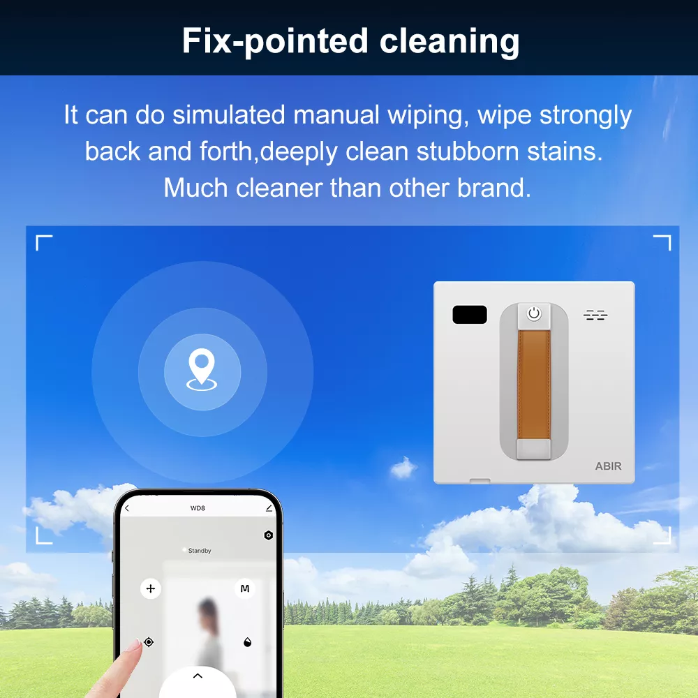 Smart Window Vacuum Robot Cleaner with Dual Ultrasonic Spray & AI Navigation - Image 6