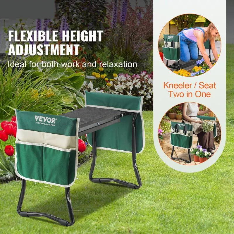 Foldable Garden Kneeler & Seat with 330 lbs Capacity - Image 3