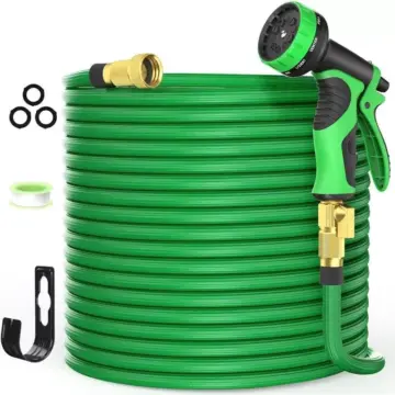 100ft Expandable Garden Hose with 10-Function Nozzle