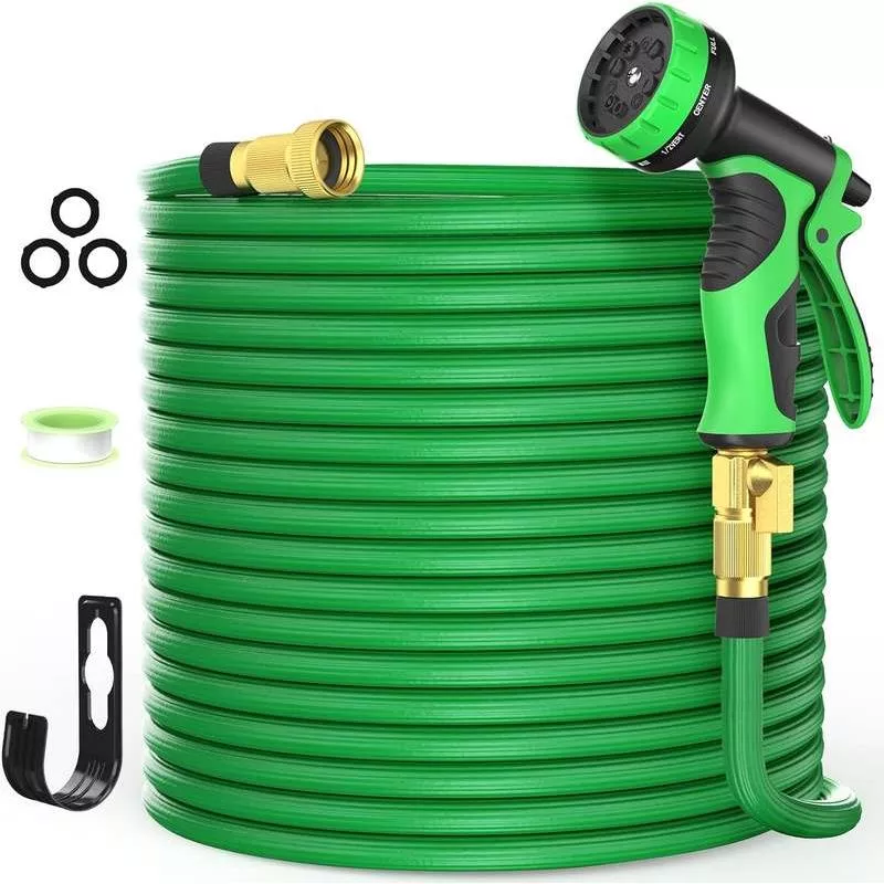 100ft Expandable Garden Hose with 10-Function Nozzle