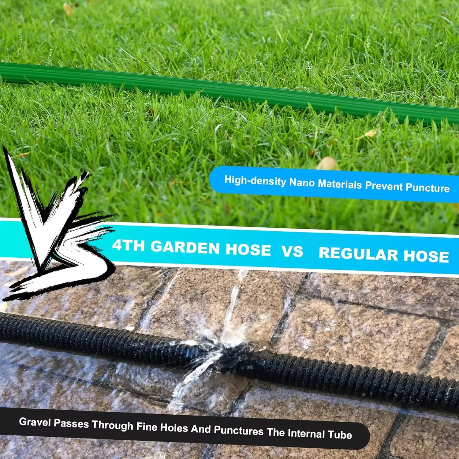 100ft Expandable Garden Hose with 10-Function Nozzle - Image 7