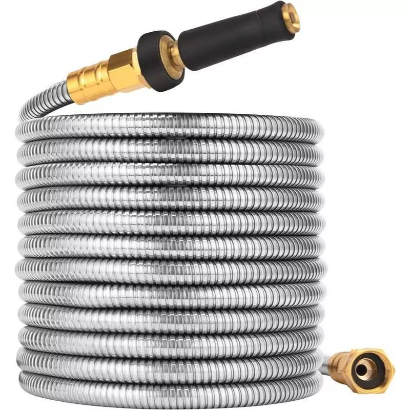100 FT Expandable Stainless Steel Garden Hose