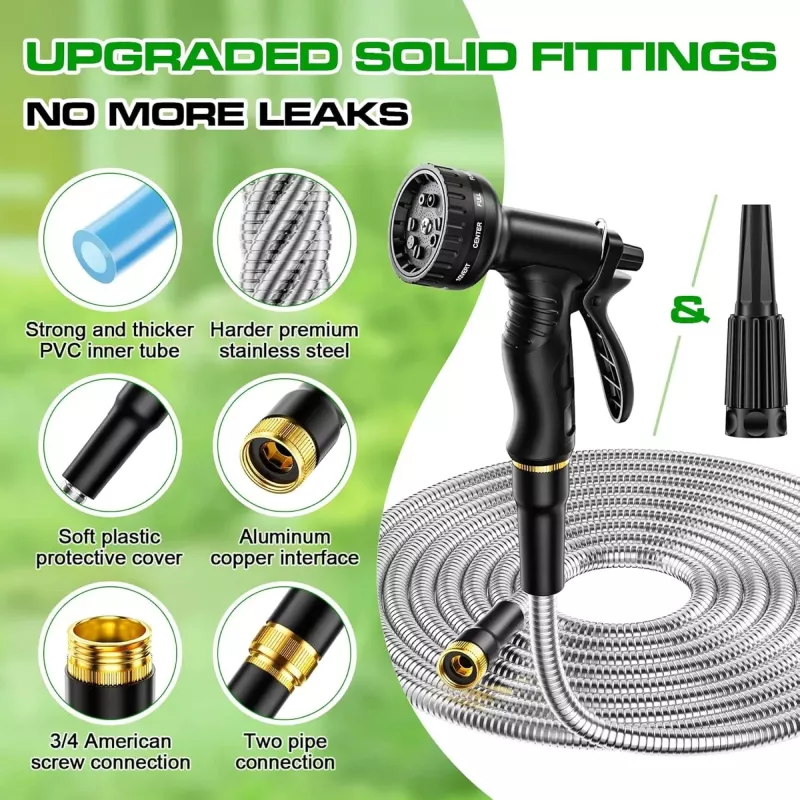 75 ft Stainless Steel Garden Hose - Image 2