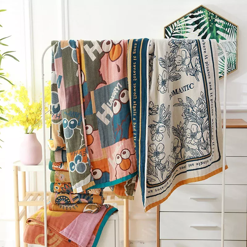 Bohemian Floral Cotton Beach Bath Towel - Image 5