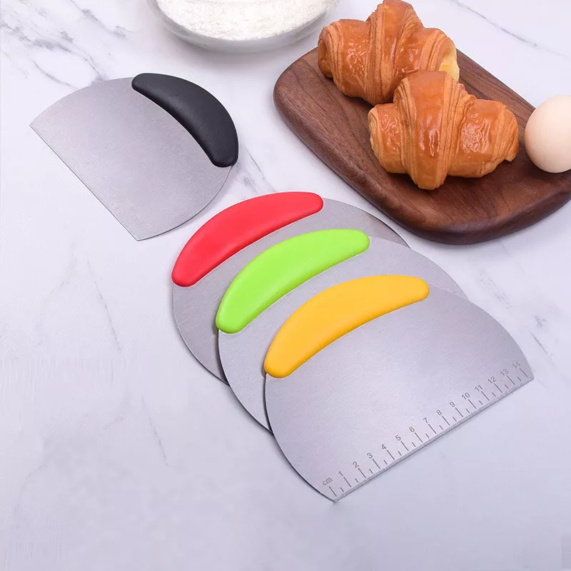 Multi-Purpose Stainless Steel Dough Scraper and Chopper - Kitchen Tool - Image 2