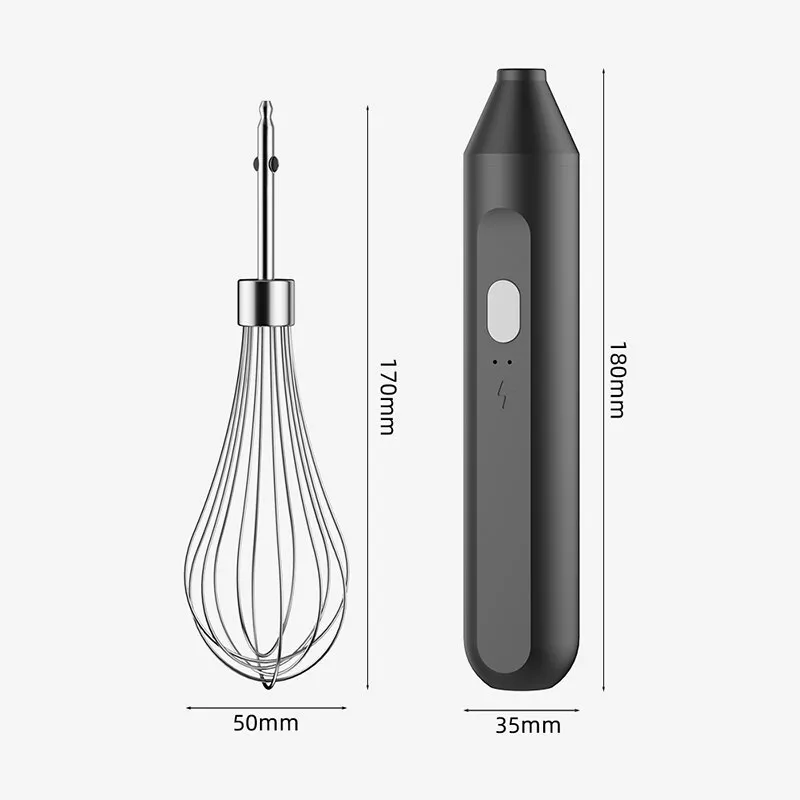 Electric Handheld Milk Frother & Egg Beater - Multi-Functional Kitchen Tool - Image 7
