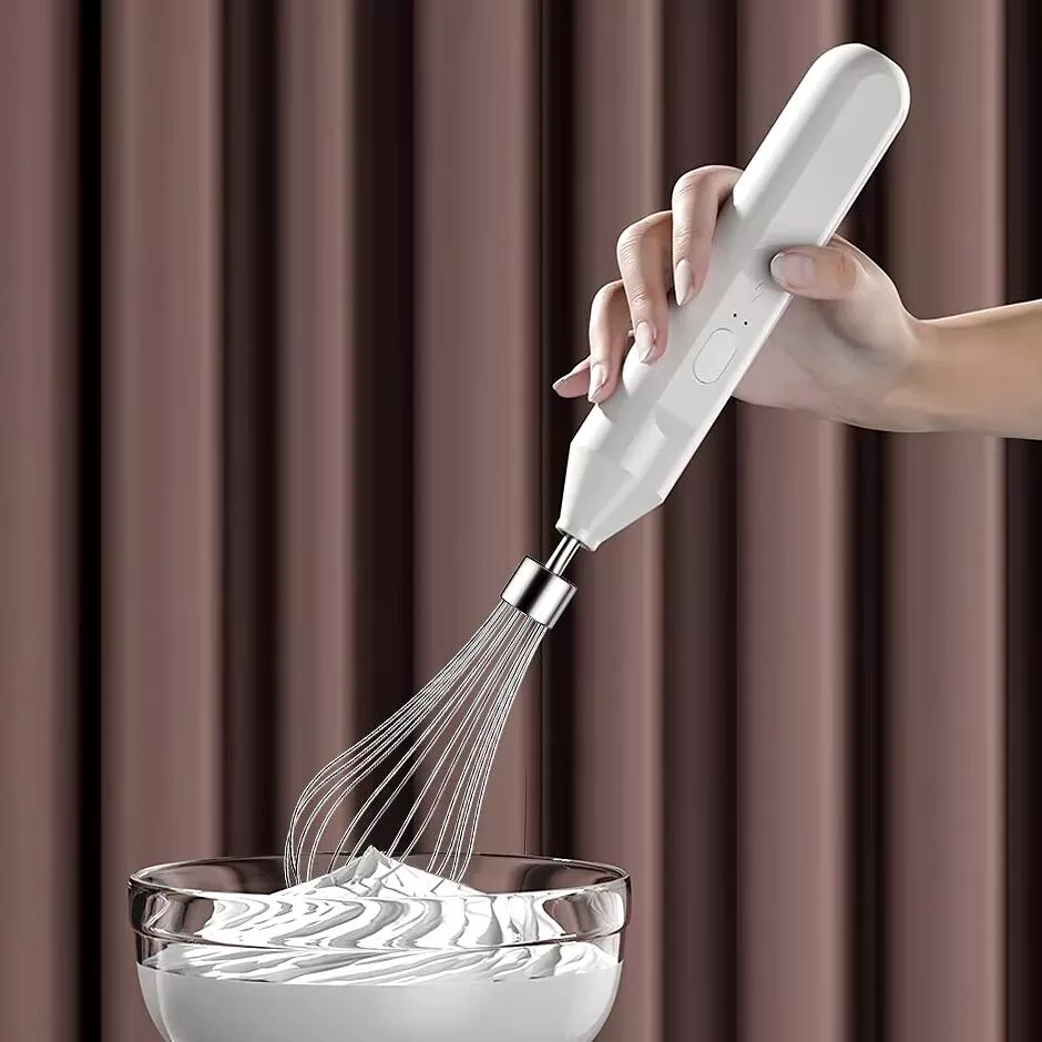 Electric Handheld Milk Frother & Egg Beater - Multi-Functional Kitchen Tool
