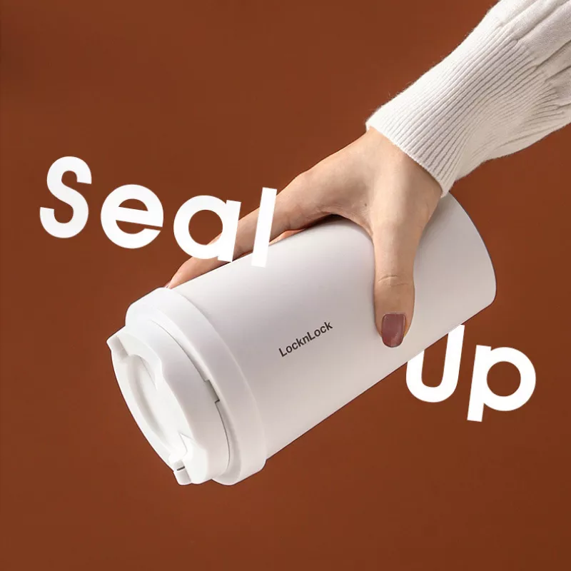 Portable Stainless Steel Thermos Cup with Bouncing Lid - Image 3