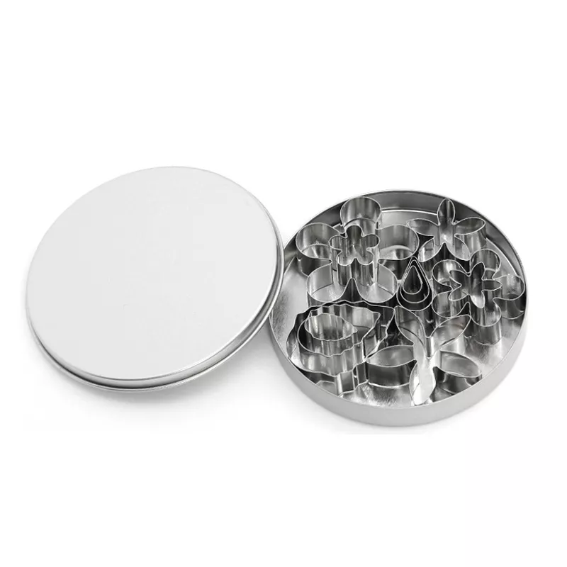 12-Piece Stainless Steel Flower Cookie Cutter Set - Image 2