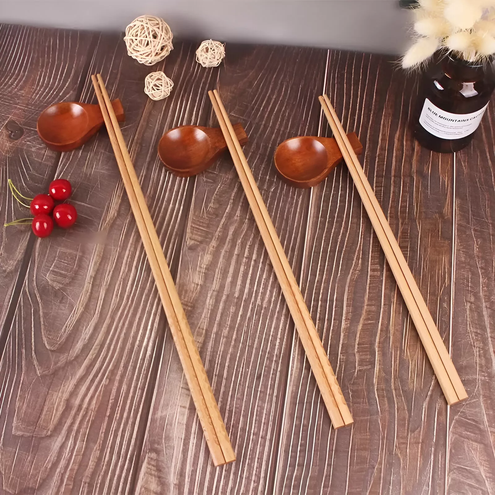 42/33cm Extra Long Wooden Chopsticks – Perfect for Cooking, Hot Pot, and Noodles - Image 2