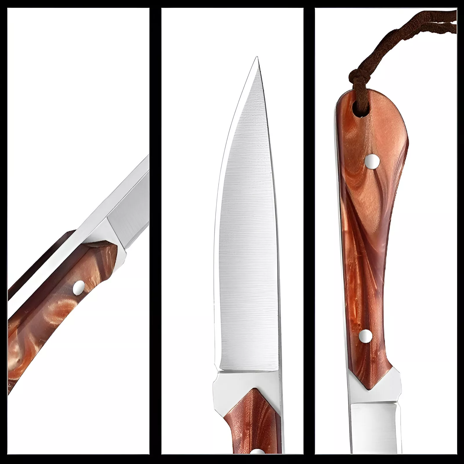 Mini Stainless Steel Chef Paring Knife Set with Protective Cover - Image 6