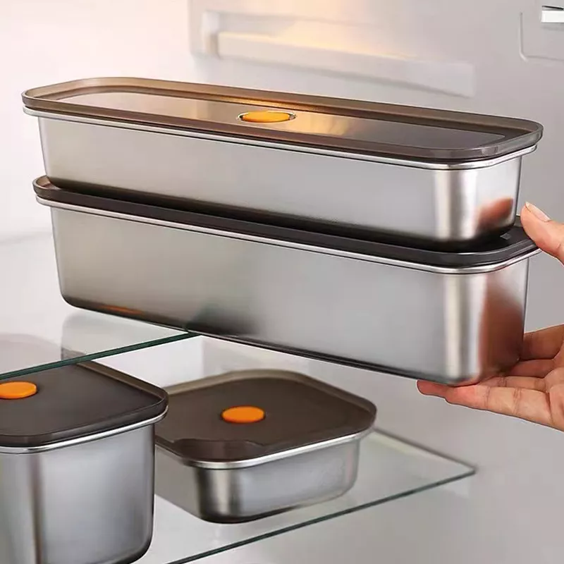 304 Stainless Steel Vacuum-Sealed Noodle Storage Box - Image 4