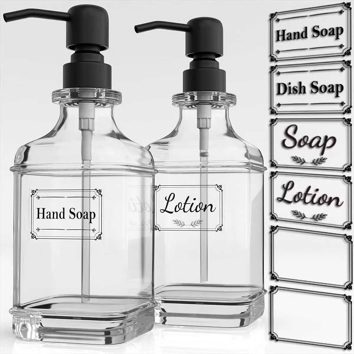 500ml Glass Soap Dispenser Bottle - Image 5