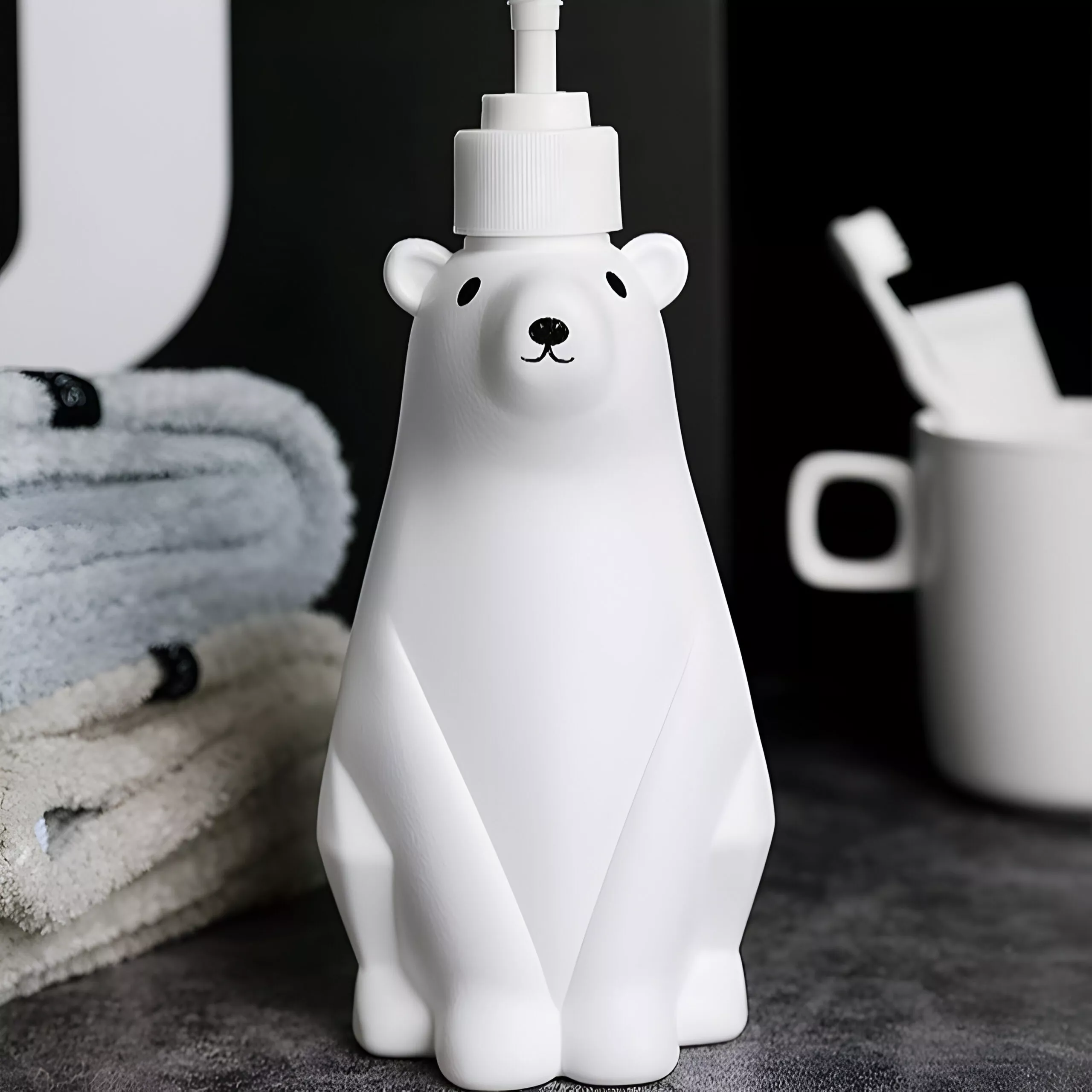Bear-Shaped Shower Gel and Shampoo Dispenser Bottle - 300/450/900ML - Image 5