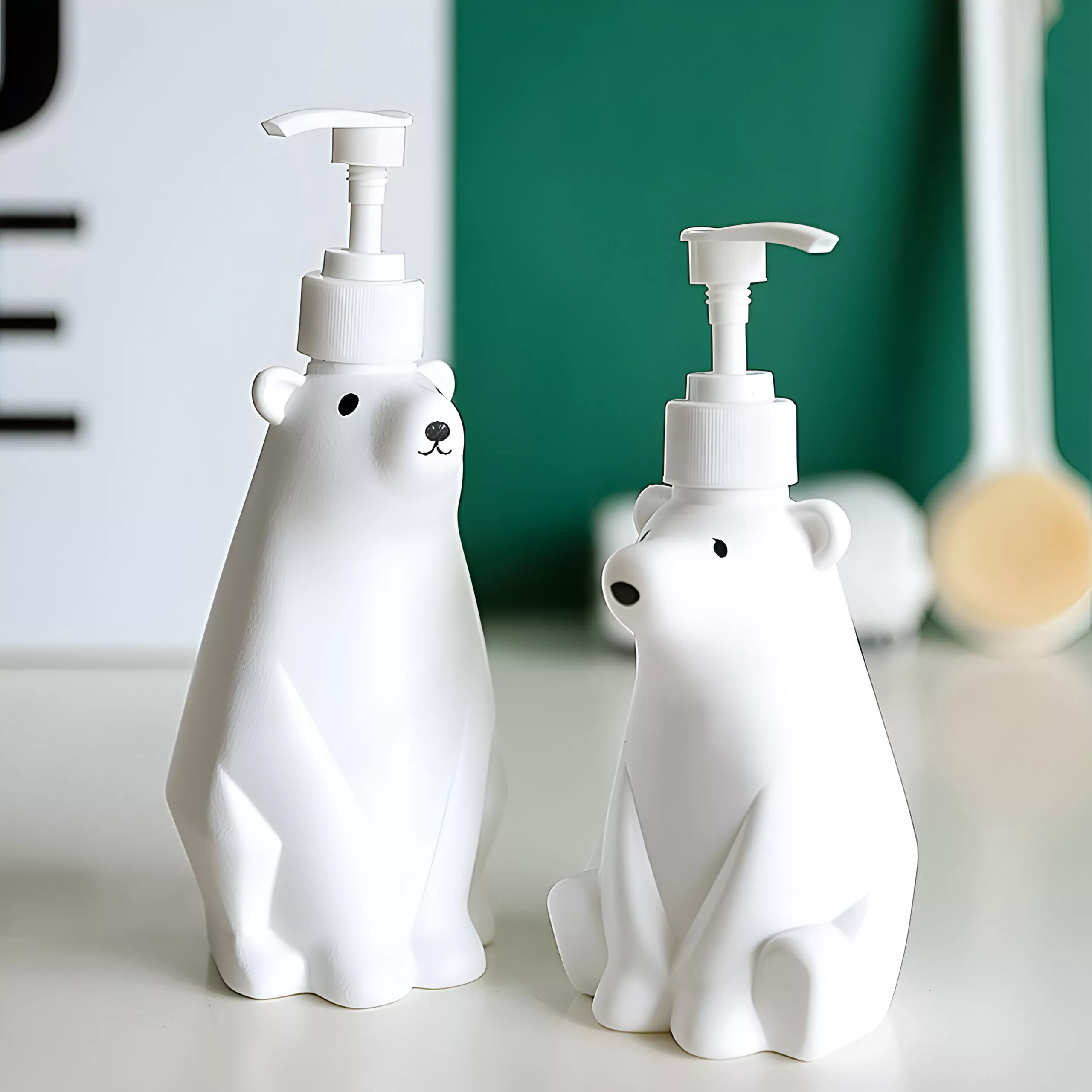 Bear-Shaped Shower Gel and Shampoo Dispenser Bottle - 300/450/900ML - Image 4