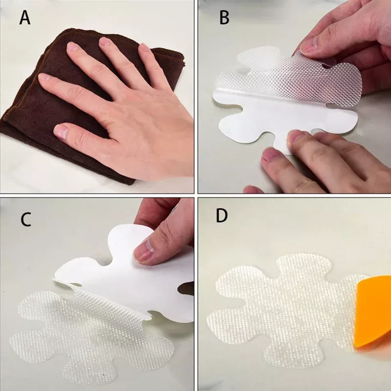 Anti-Slip Flower Shaped Bathtub Stickers - Waterproof Self-Adhesive Safety Appliques - Image 5