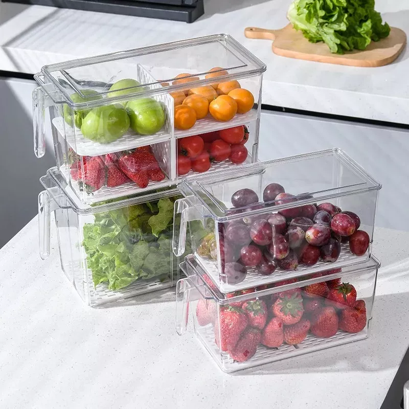 Stackable Kitchen Food Storage Box with Handle