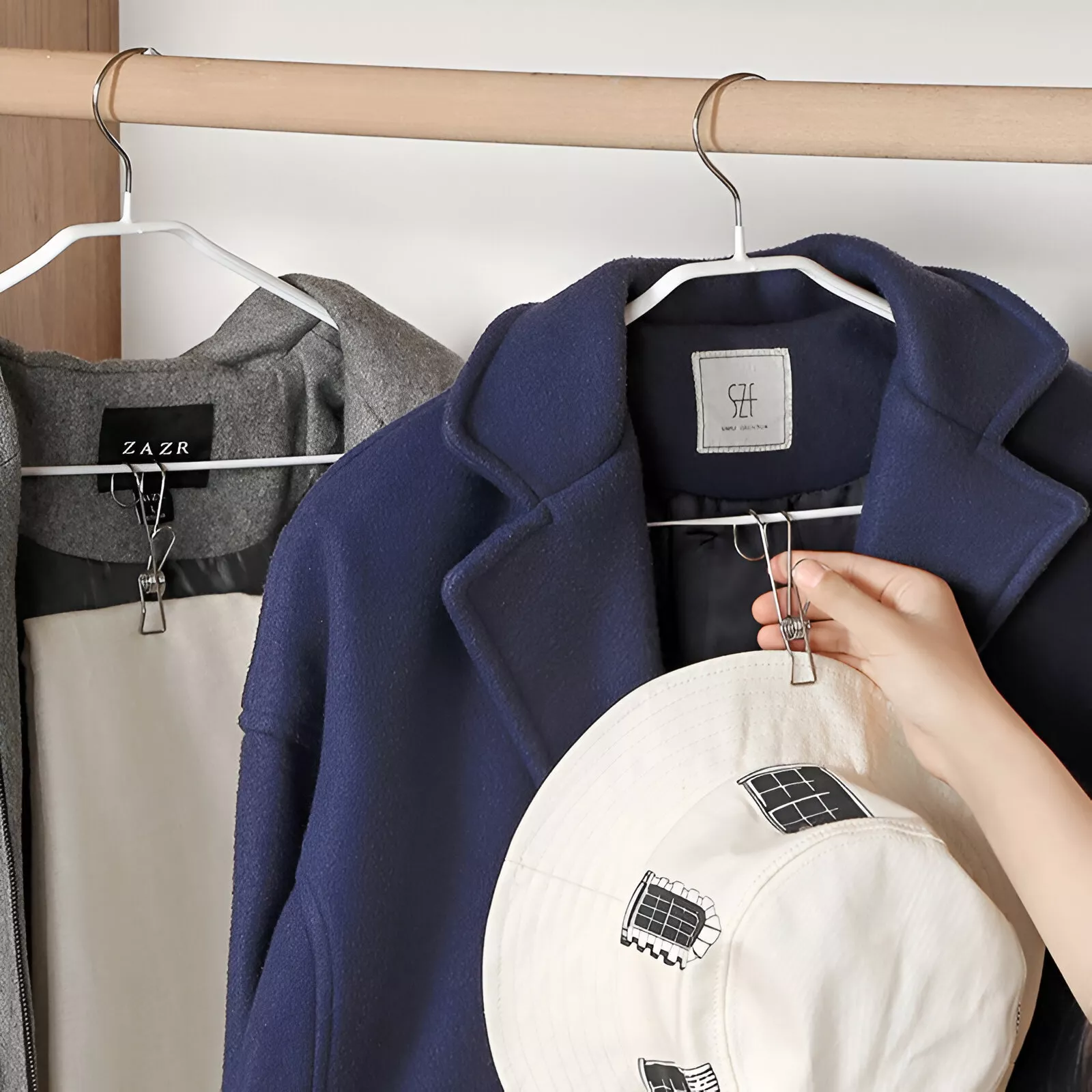 8pcs Stainless Steel Clothespins - Multipurpose Laundry Clips for Household Use - Image 5