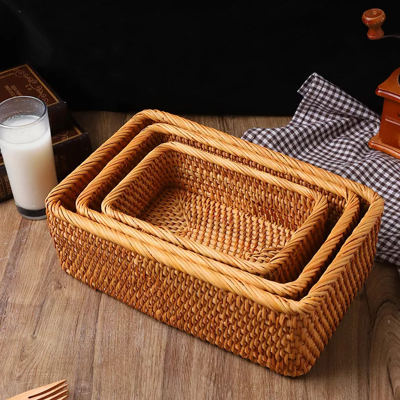 Handmade Rattan Wicker Storage Basket - Image 6