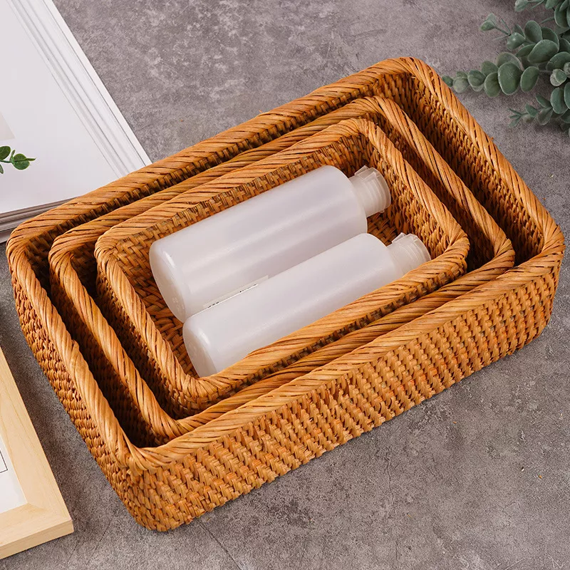 Handmade Rattan Wicker Storage Basket - Image 3