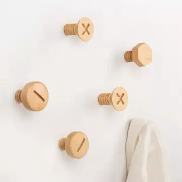Nordic Wooden Wall Hooks for Clothes, Hats, and Accessories
