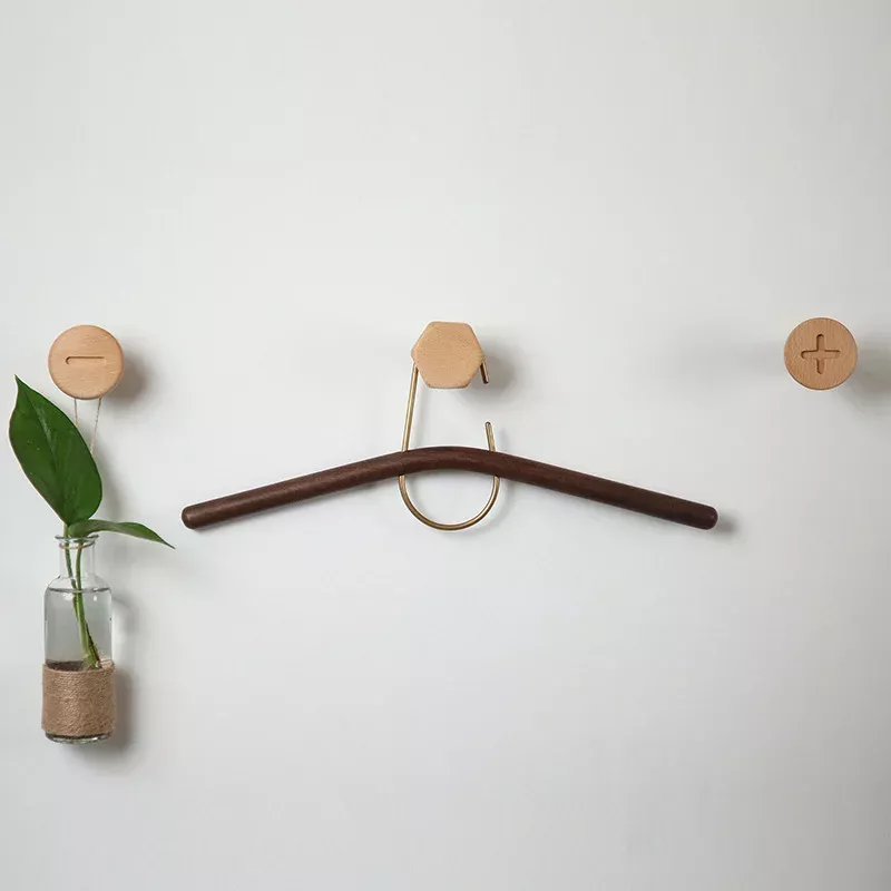 Nordic Wooden Wall Hooks for Clothes, Hats, and Accessories - Image 5
