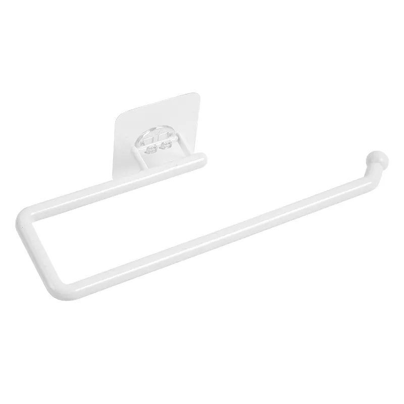 White Kitchen Paper Towel and Plastic Wrap Holder - Image 6